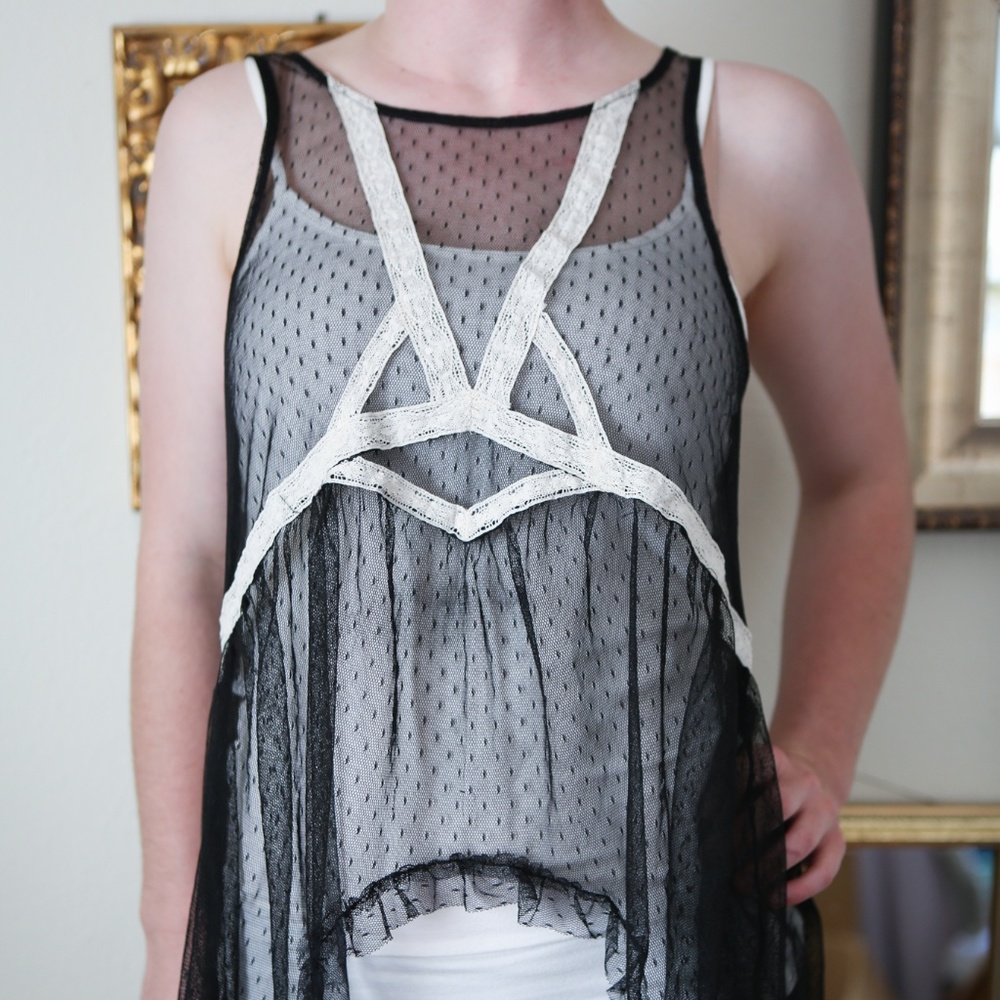 Free People Sheer Top